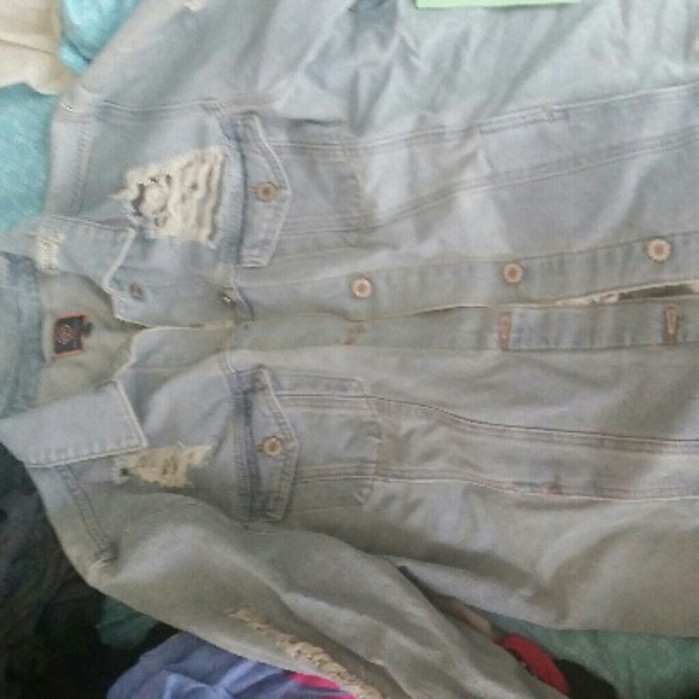 Distressed Jean jacket